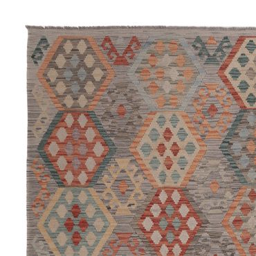 Kelim Rug - Splash - 298 x 252 cm - multicolored