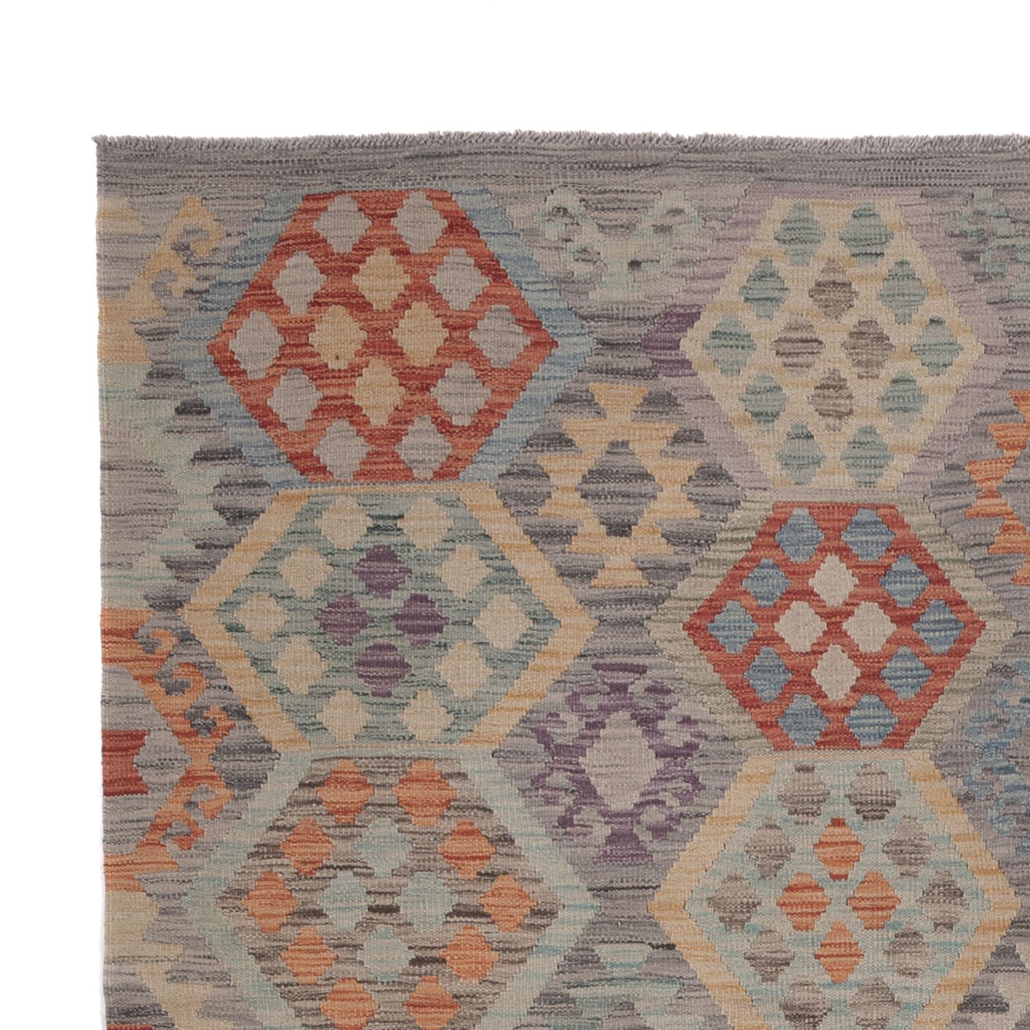 Kelim Rug - Splash - 302 x 200 cm - multicolored