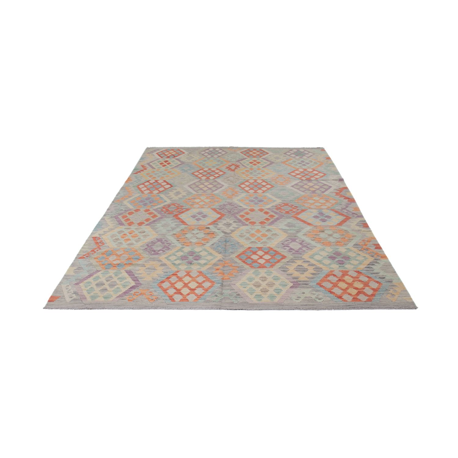 Kelim Rug - Splash - 302 x 200 cm - multicolored