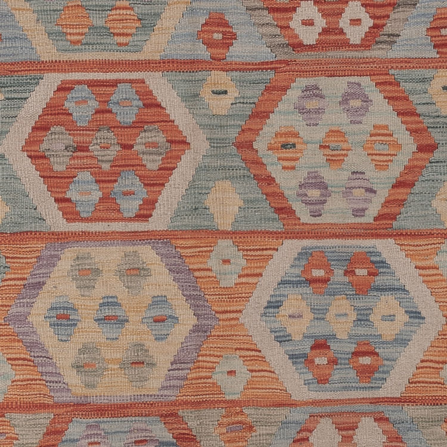 Kelimteppe - Splash - 298 x 247 cm - flerfarget