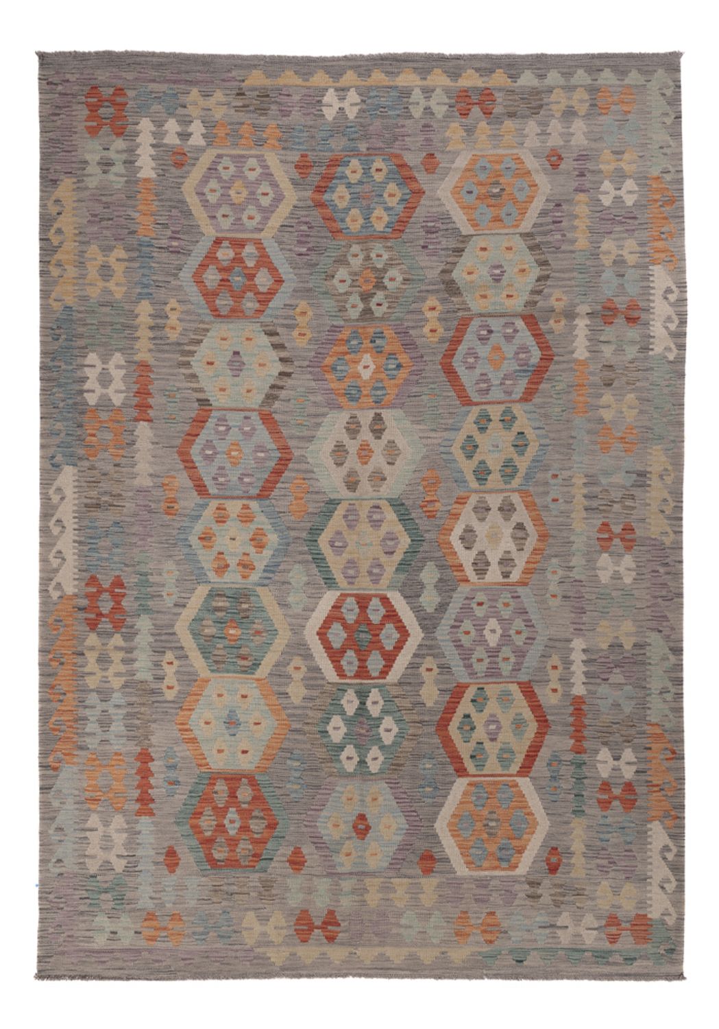 Kelim Rug - Splash - 293 x 206 cm - multicolored