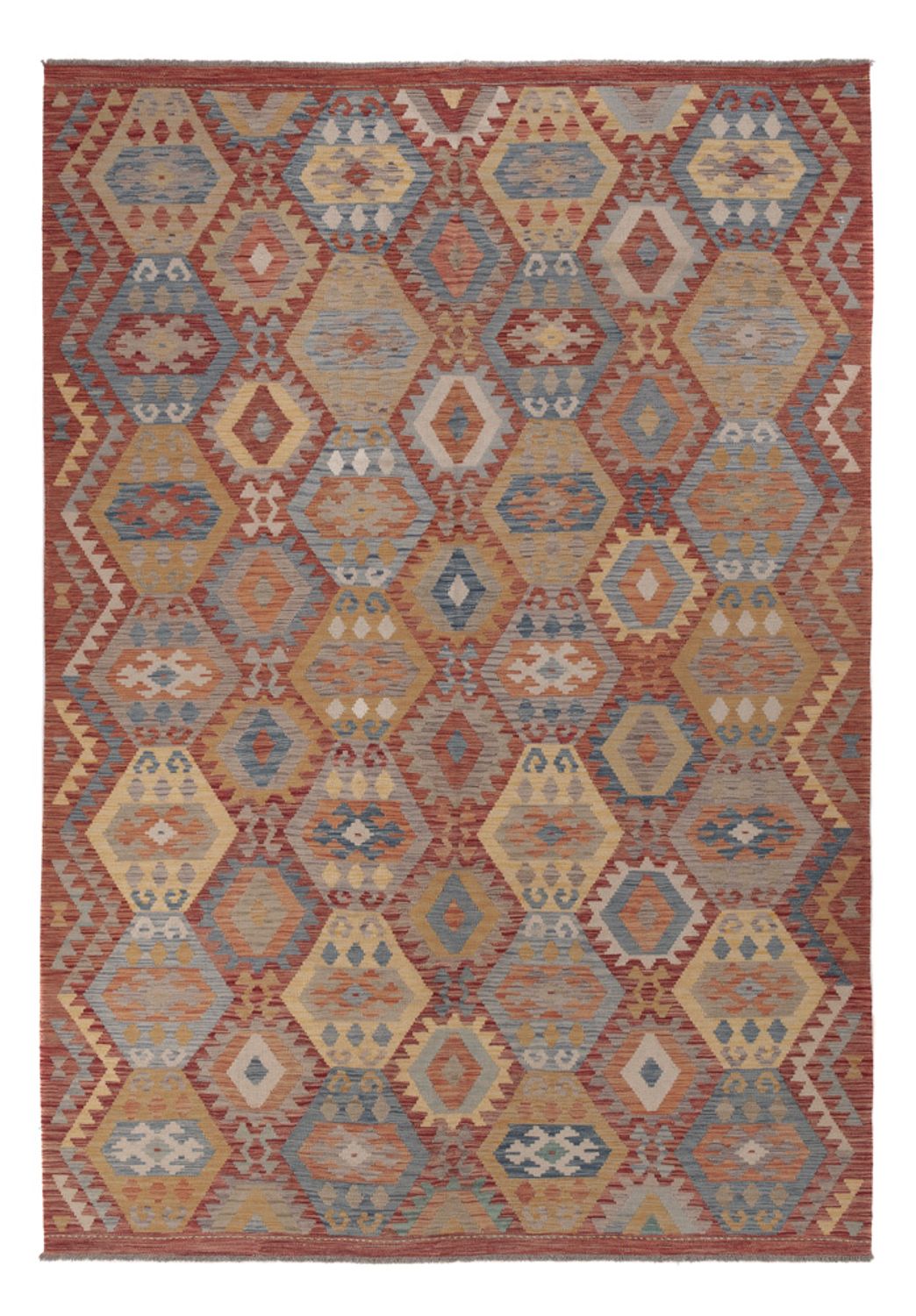 Kelim Rug - Splash - 301 x 209 cm - multicolored
