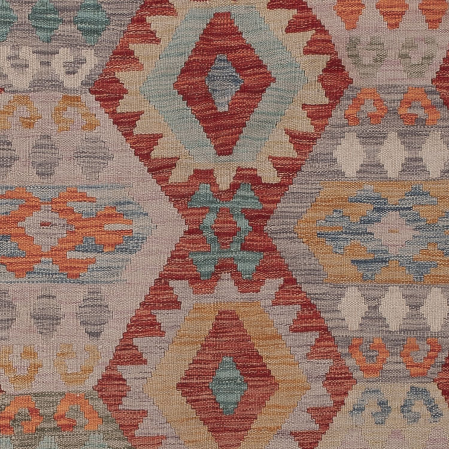 Kelimteppe - Splash - 309 x 205 cm - flerfarget