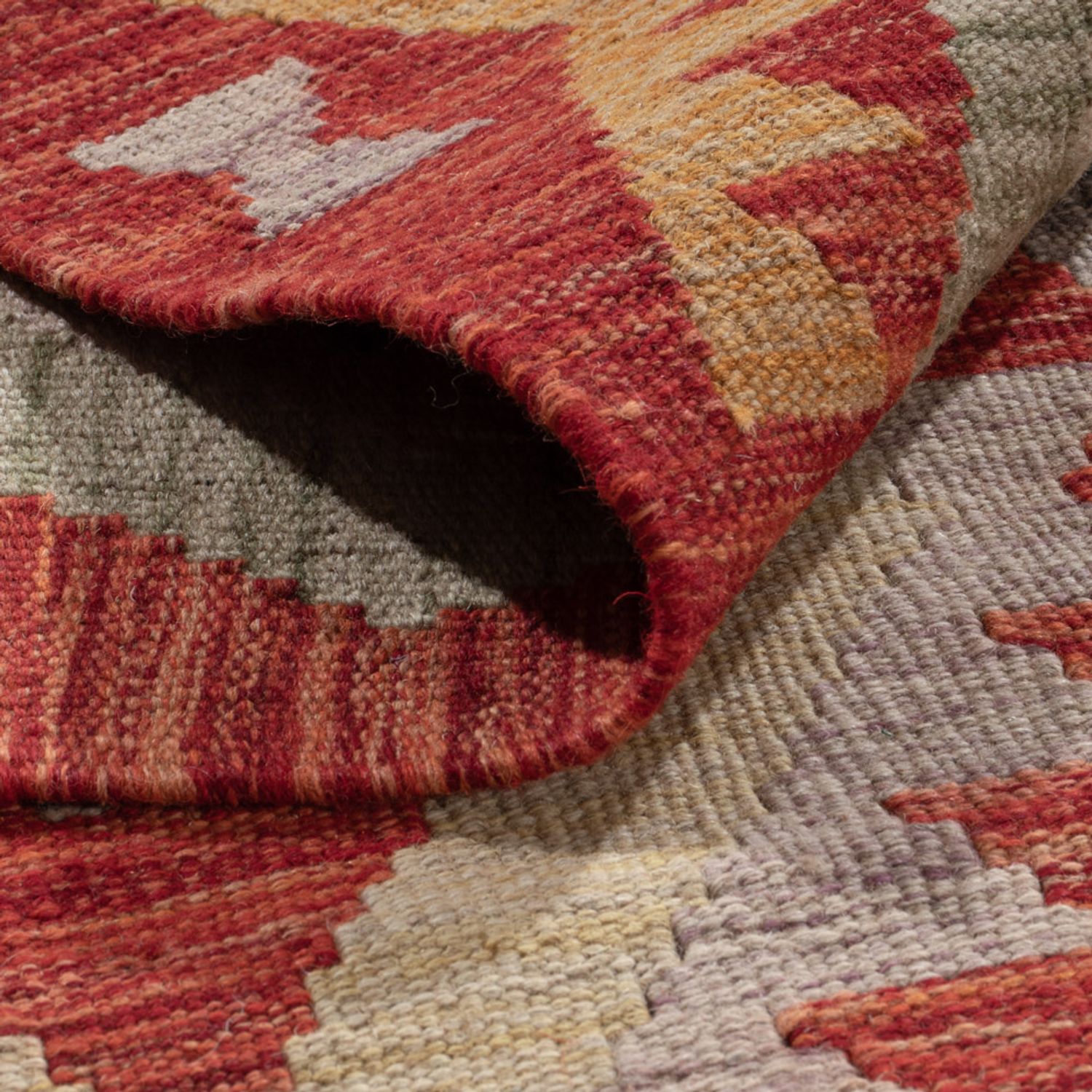 Kelimteppe - Splash - 309 x 205 cm - flerfarget