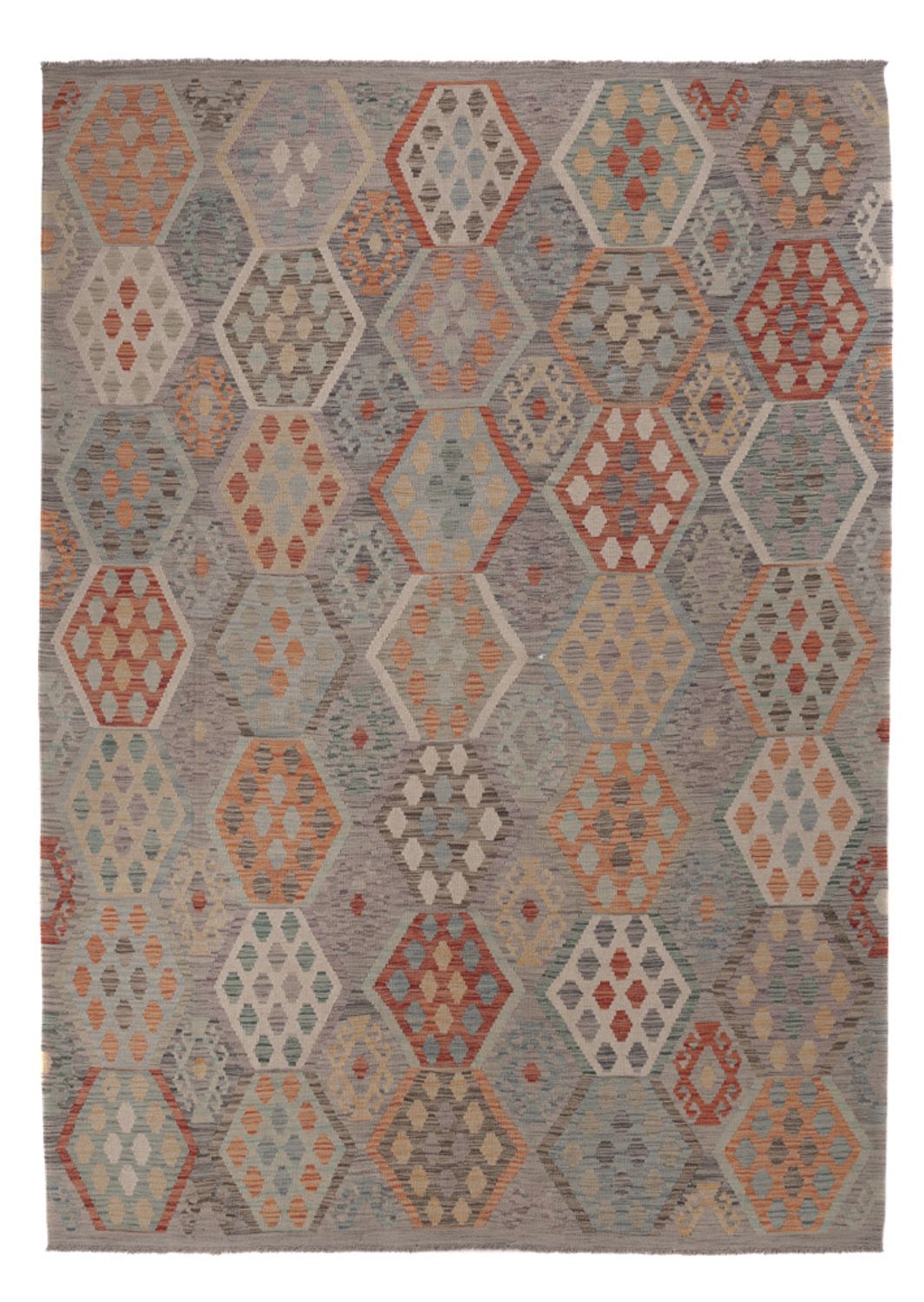Kelim Rug - Splash - 292 x 214 cm - multicolored