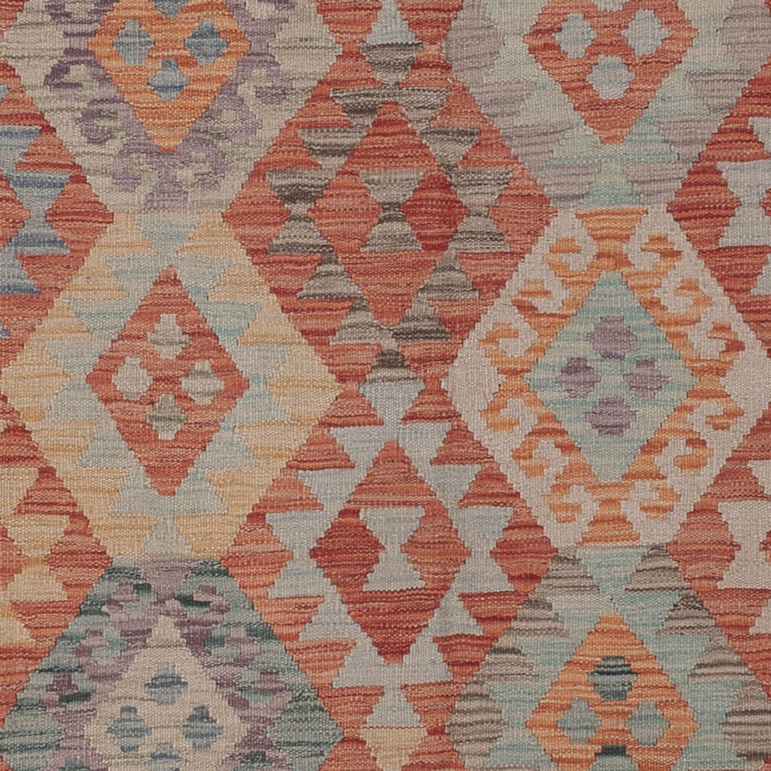 Kelimteppe - Splash - 296 x 257 cm - flerfarget