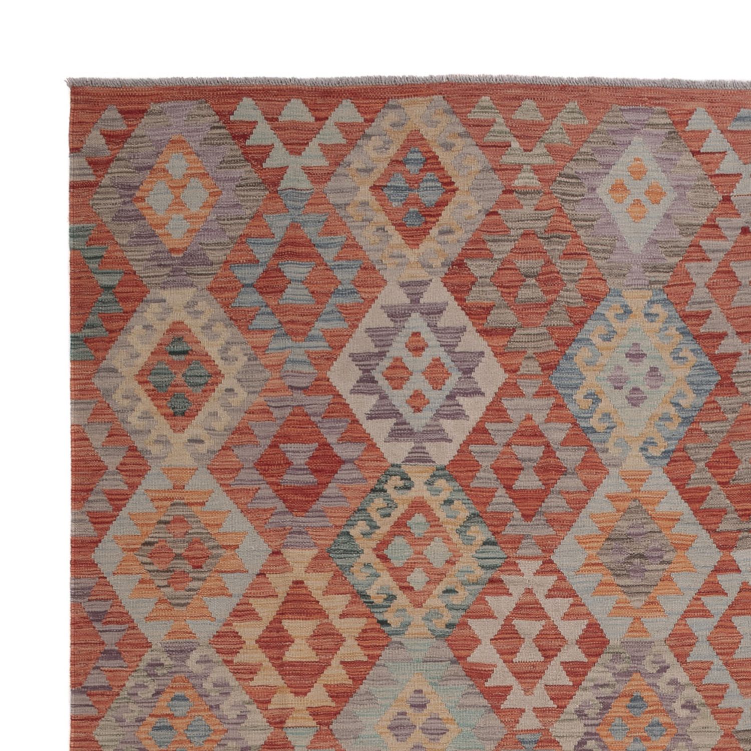 Kelimteppe - Splash - 296 x 257 cm - flerfarget