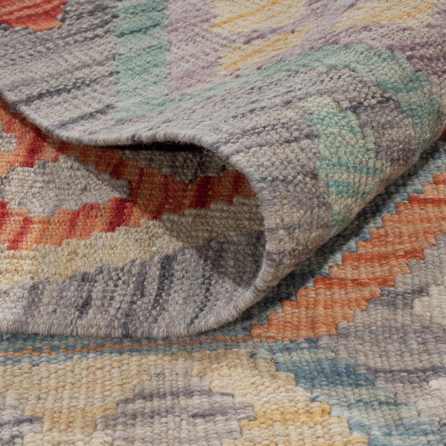 Kelimteppe - Splash - 288 x 203 cm - flerfarget