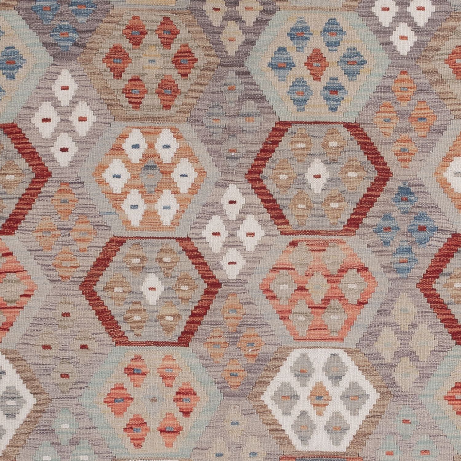 Kelimteppe - Splash - 304 x 207 cm - flerfarget