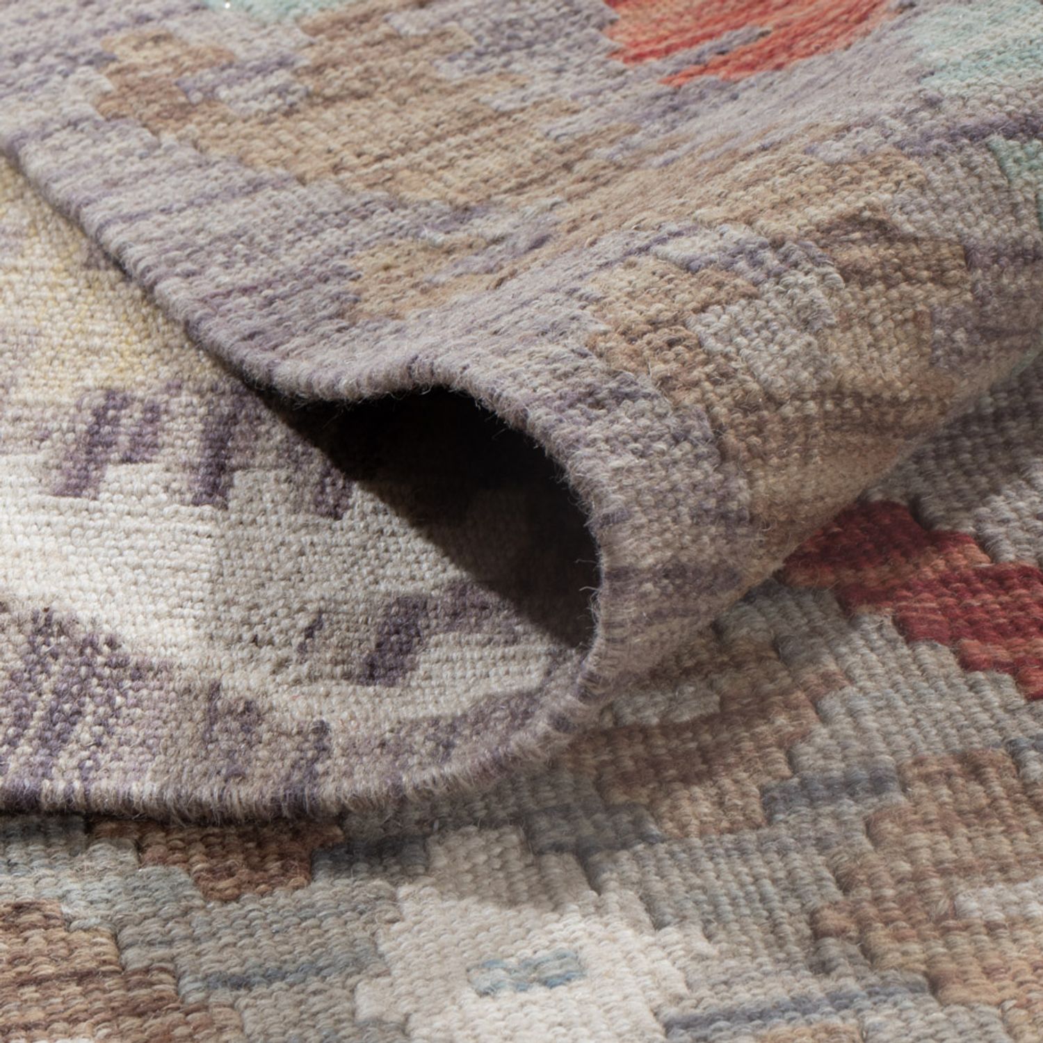 Kelimteppe - Splash - 304 x 207 cm - flerfarget