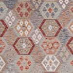 Kelimteppe - Splash - 304 x 207 cm - flerfarget