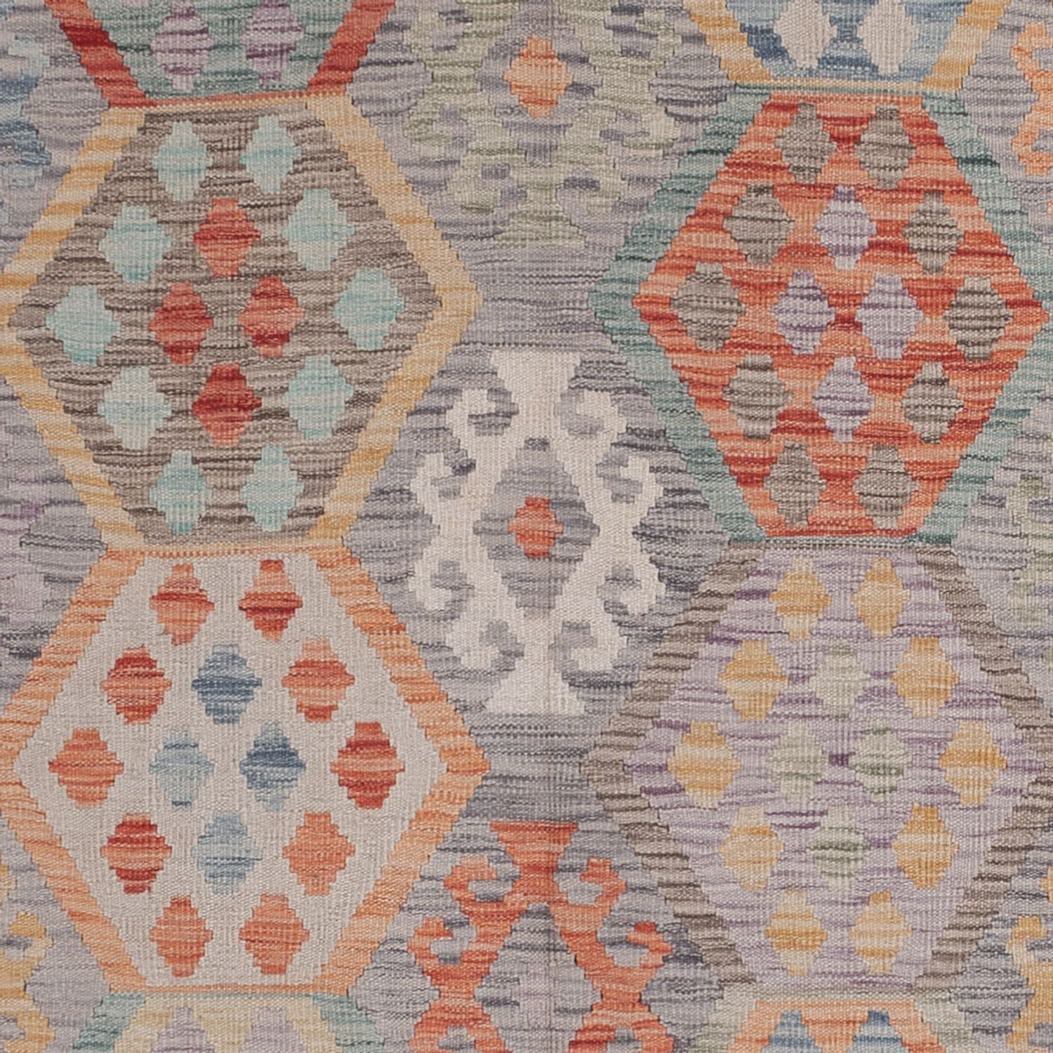 Kelim Rug - Splash - 299 x 211 cm - multicolored