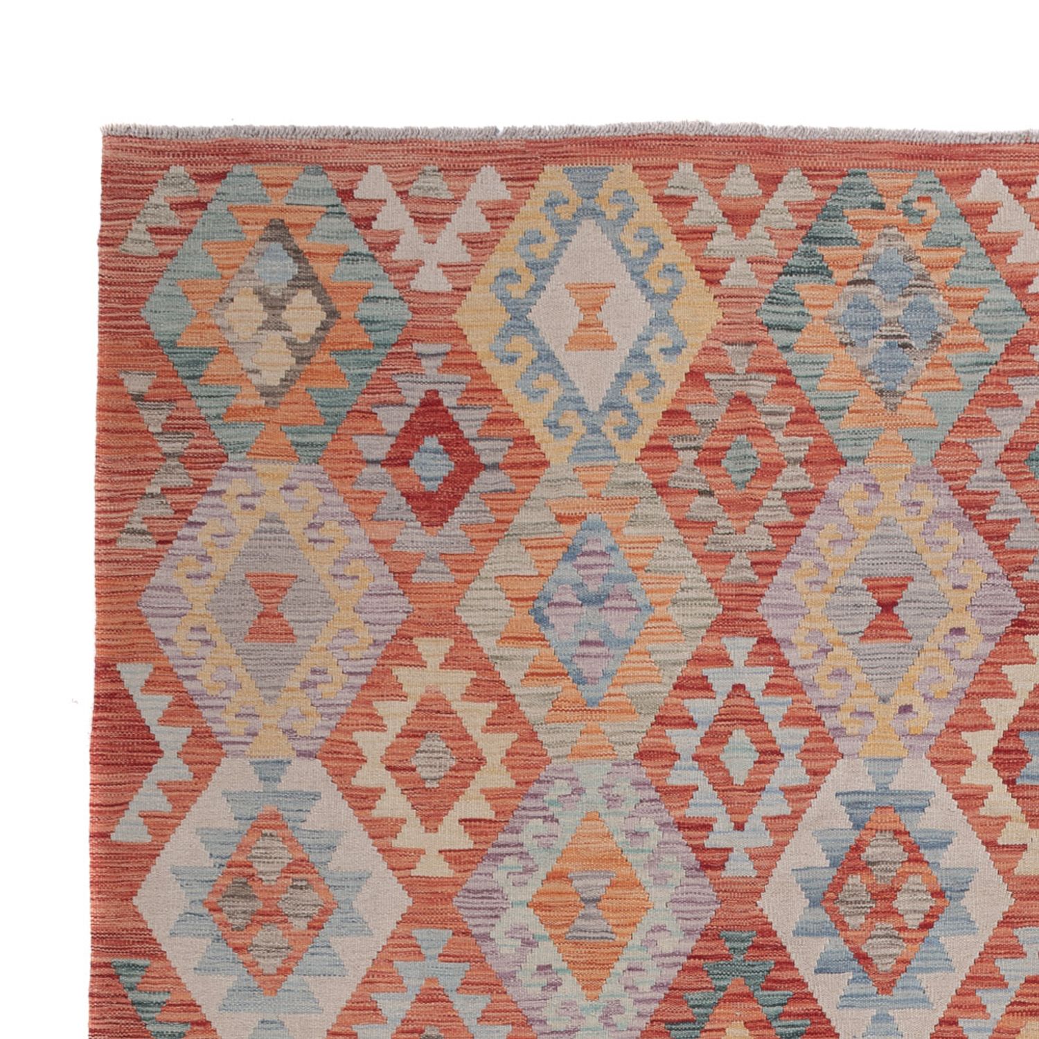 Kelim Rug - Splash - 307 x 253 cm - multicolored