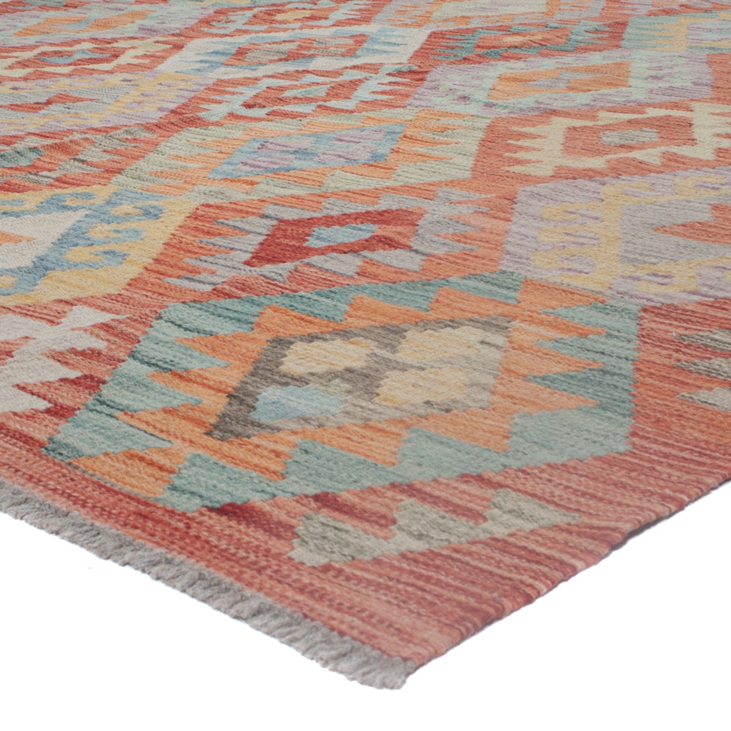 Kelim Rug - Splash - 307 x 253 cm - multicolored