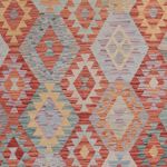 Kelim Rug - Splash - 307 x 253 cm - multicolored