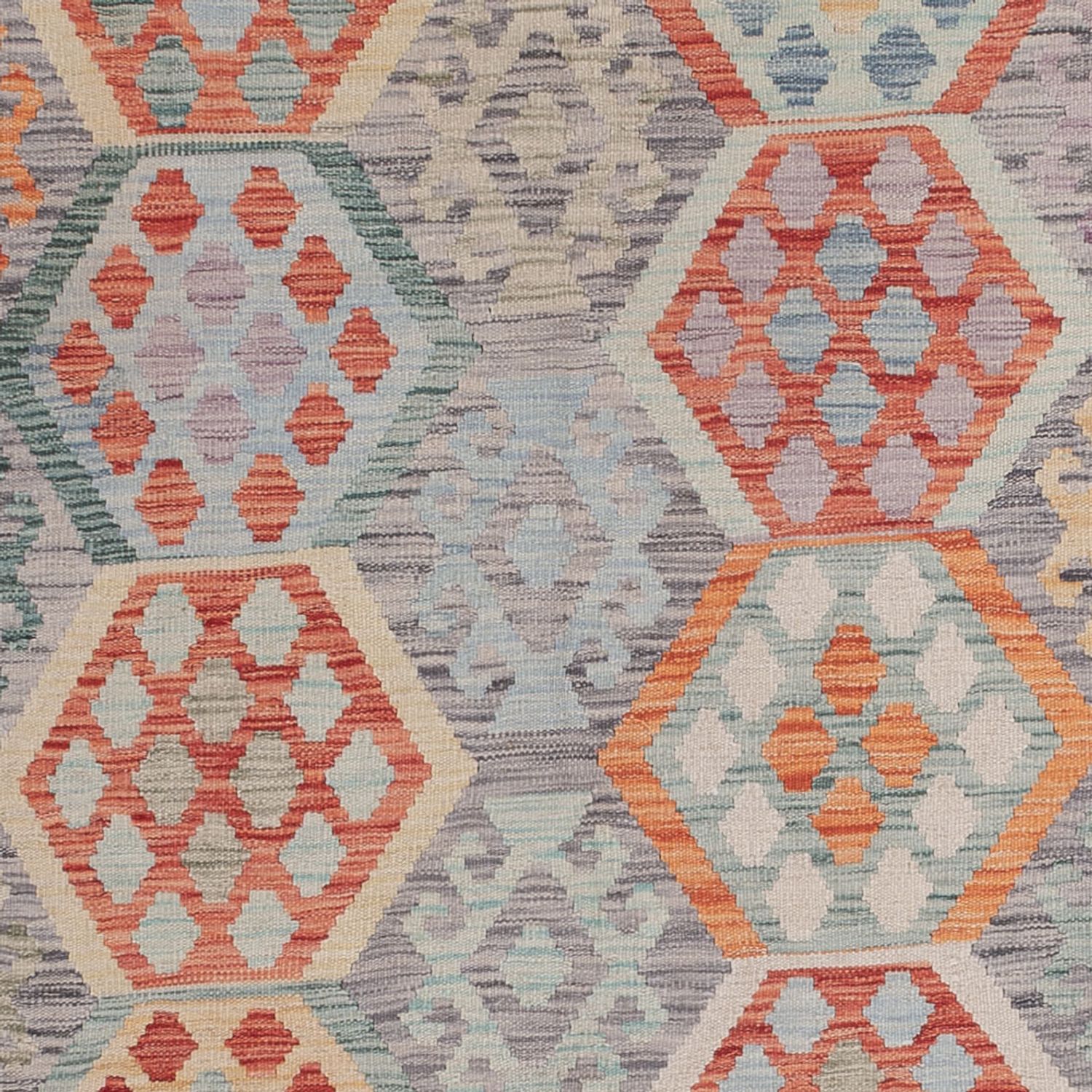 Kelim Rug - Splash - 297 x 211 cm - multicolored