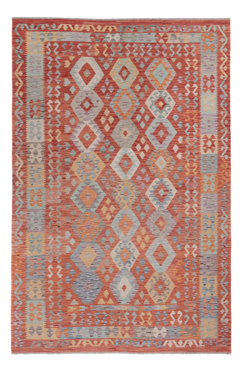 Kelim Rug - Splash - 295 x 197 cm - multicolored