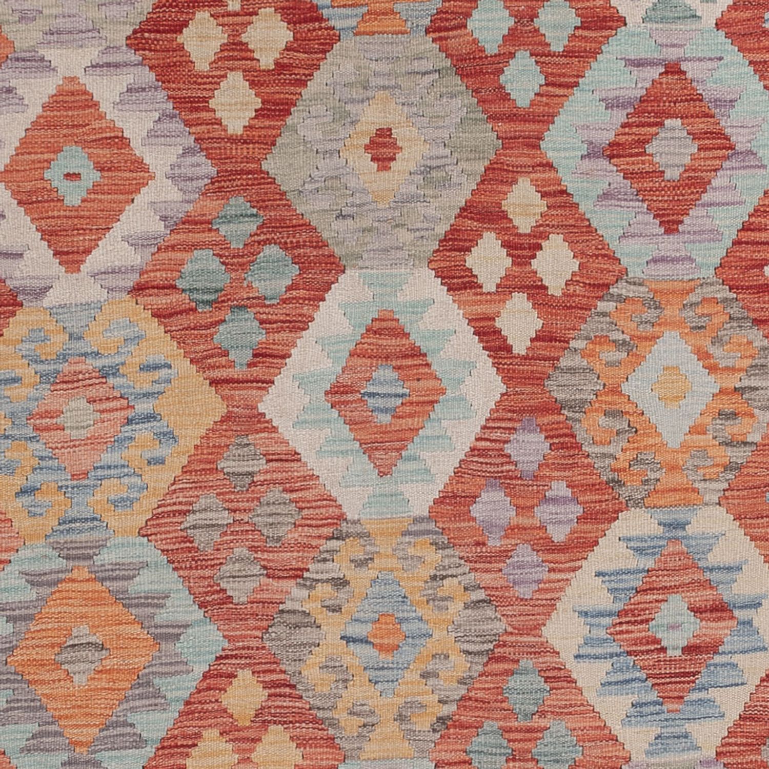 Kelim Rug - Splash - 295 x 197 cm - multicolored