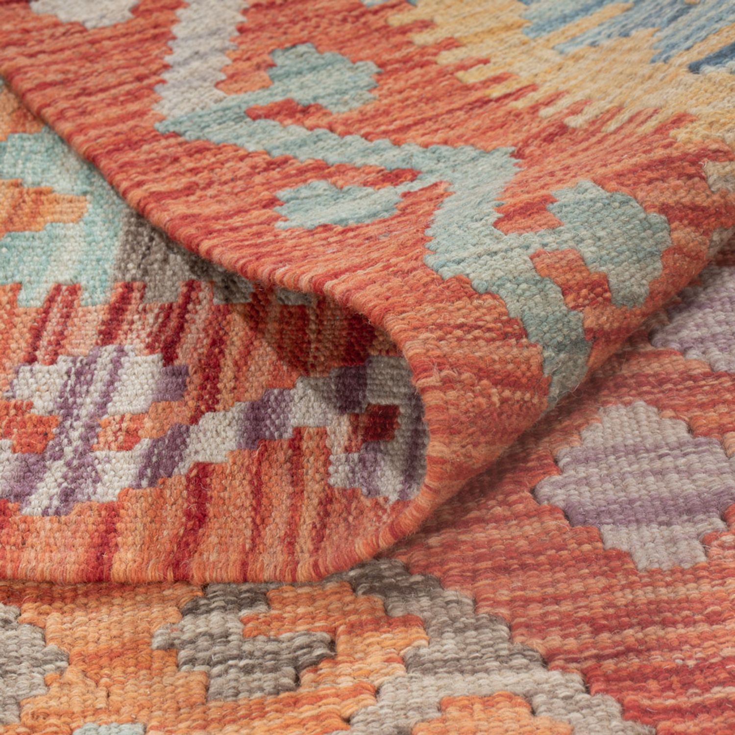 Kelim Rug - Splash - 295 x 197 cm - multicolored