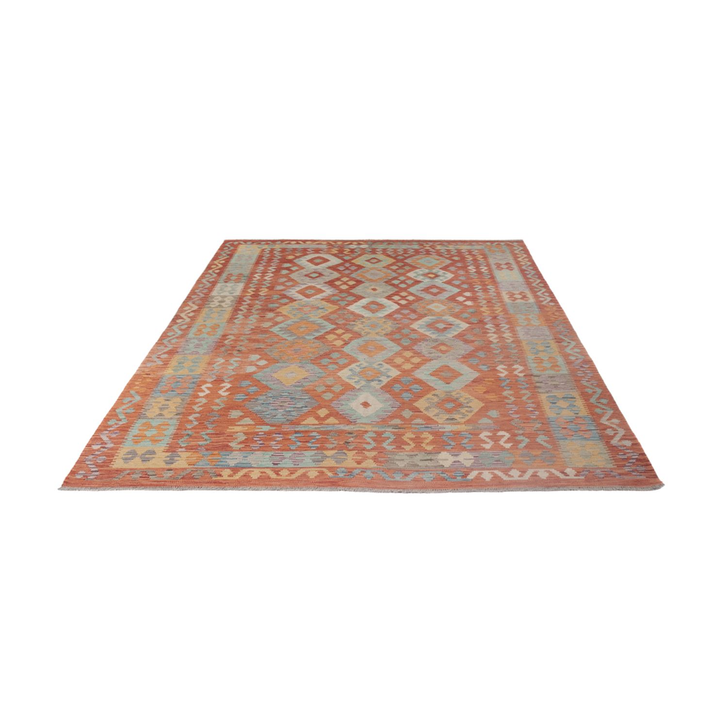 Kelim Rug - Splash - 295 x 197 cm - multicolored