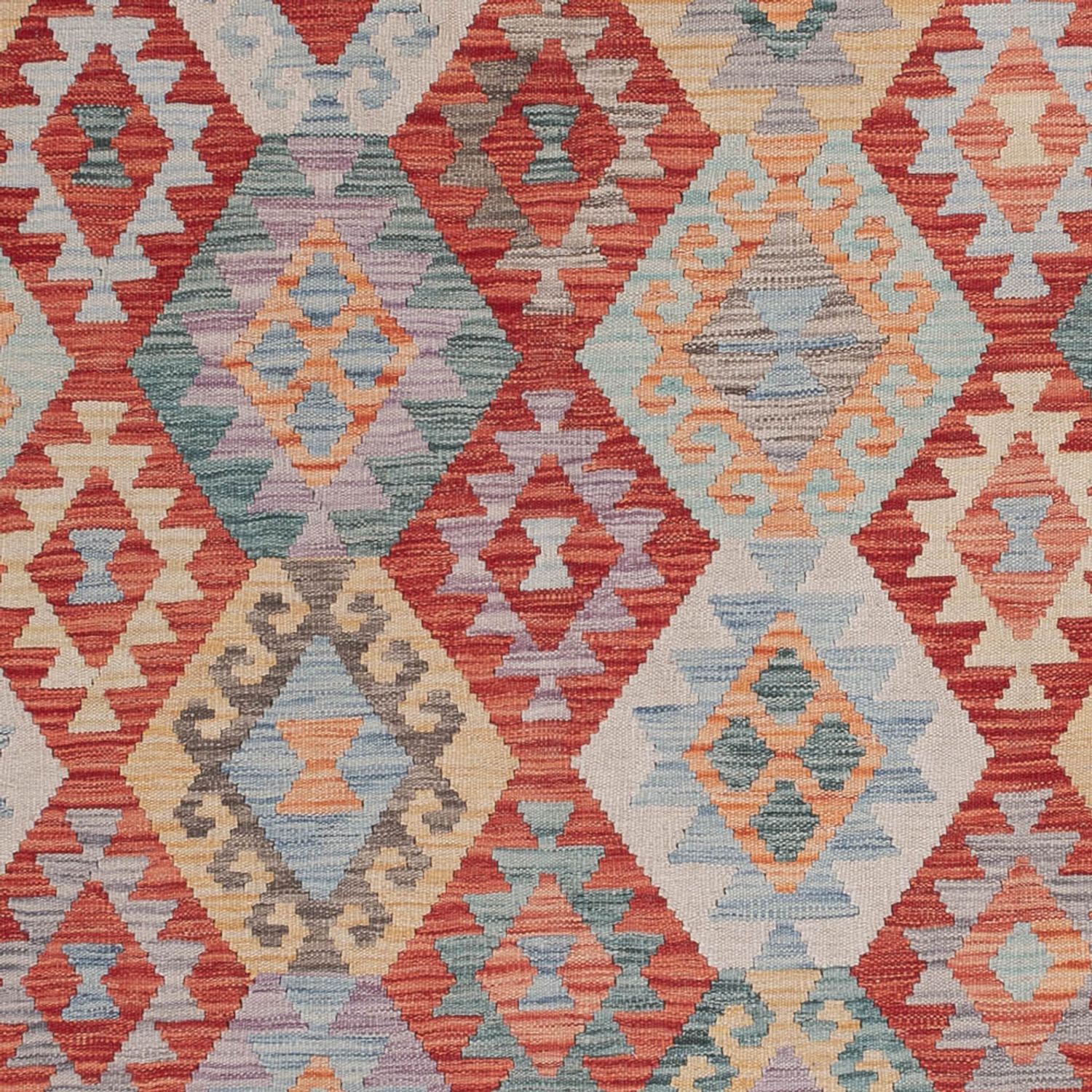 Kelimteppe - Splash - 305 x 251 cm - flerfarget