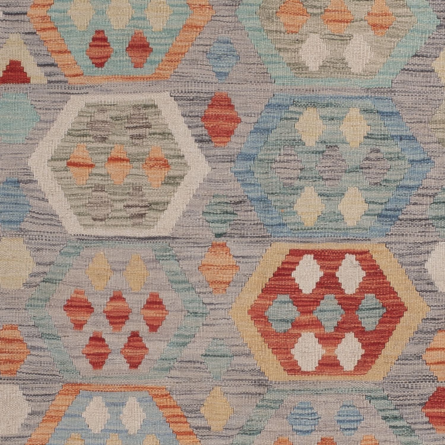 Kelim Rug - Splash - 252 x 183 cm - multicolored