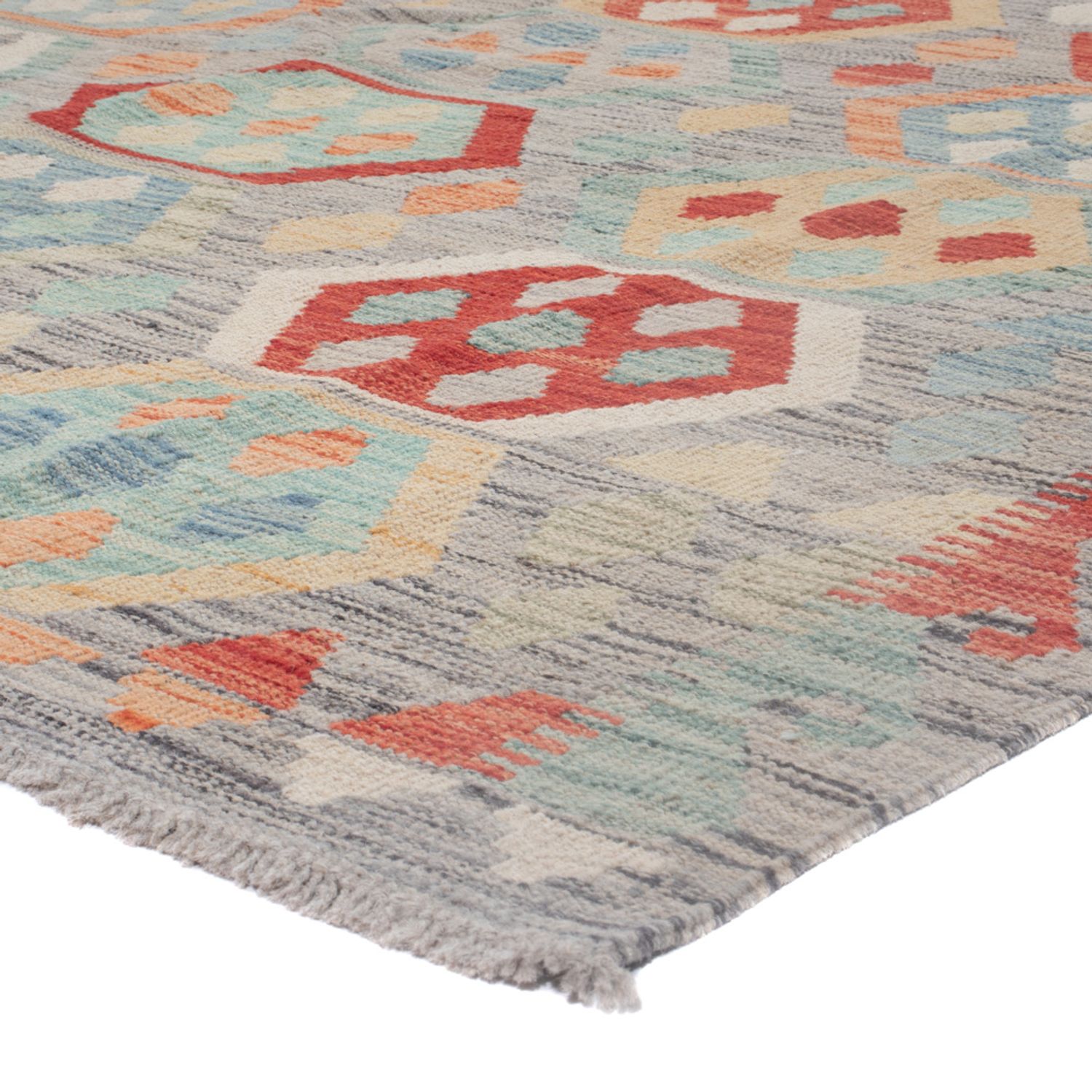 Kelim Rug - Splash - 252 x 183 cm - multicolored