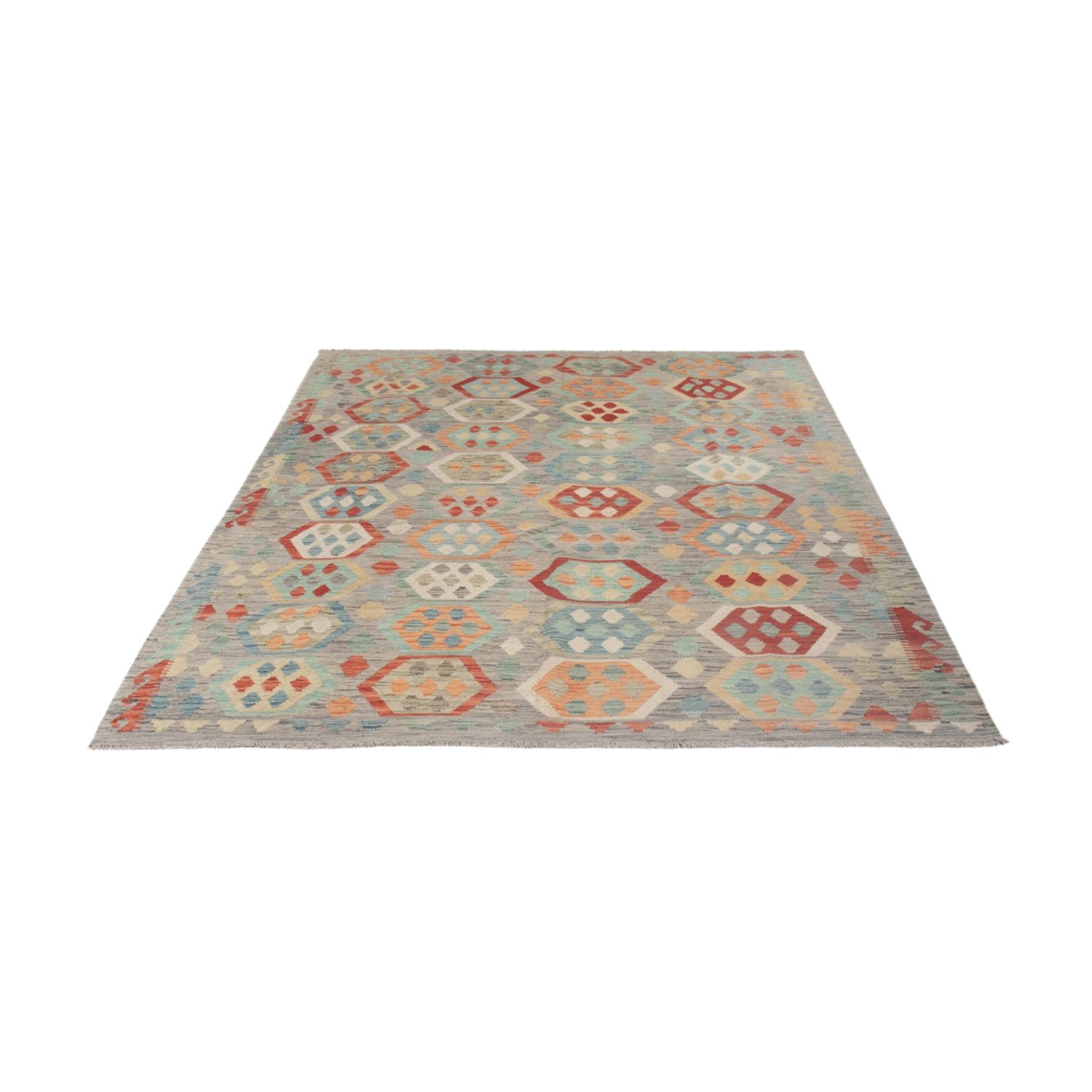 Kelim Rug - Splash - 252 x 183 cm - multicolored