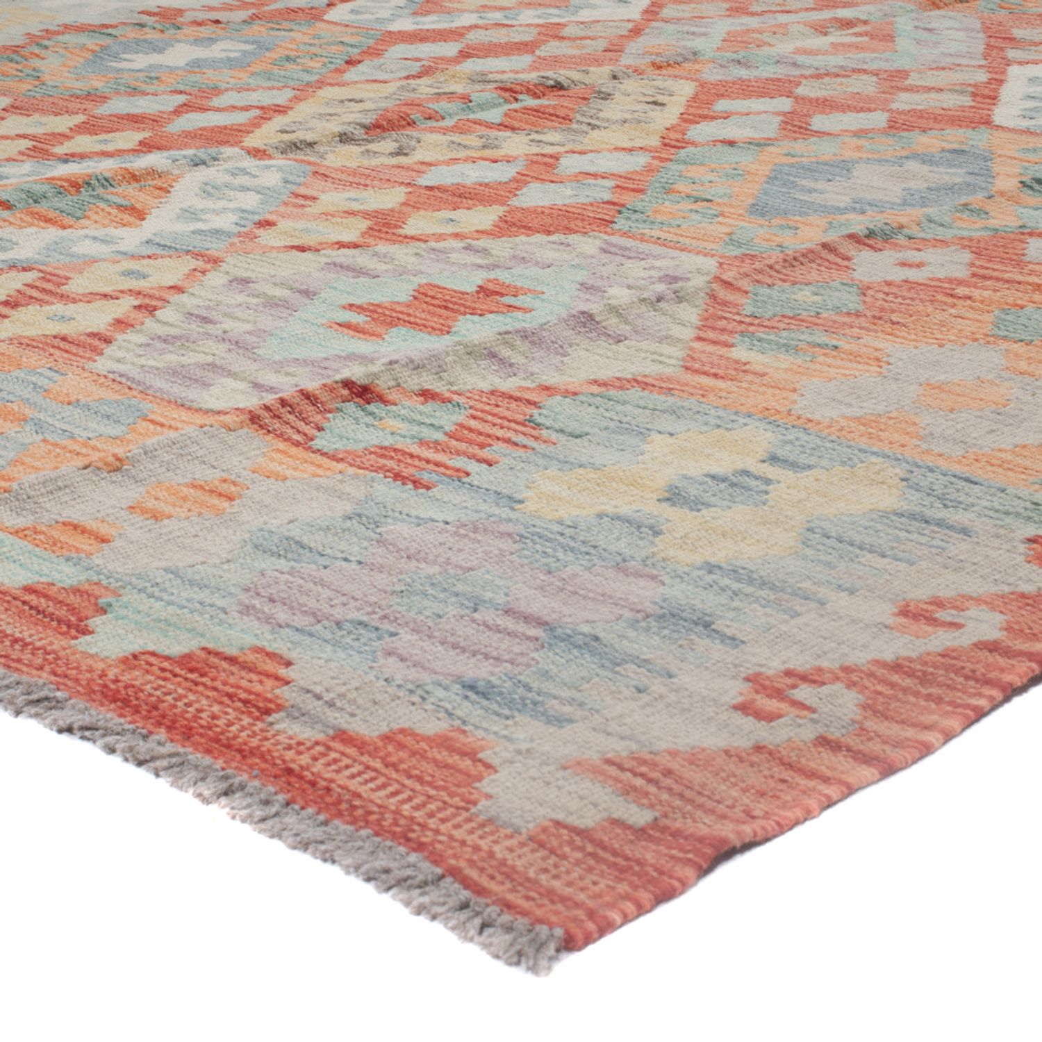 Kelimteppe - Splash - 238 x 174 cm - flerfarget