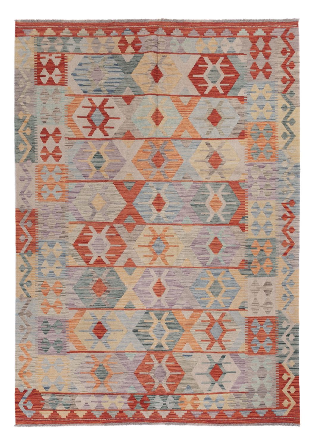 Kelimteppe - Splash - 235 x 167 cm - flerfarget