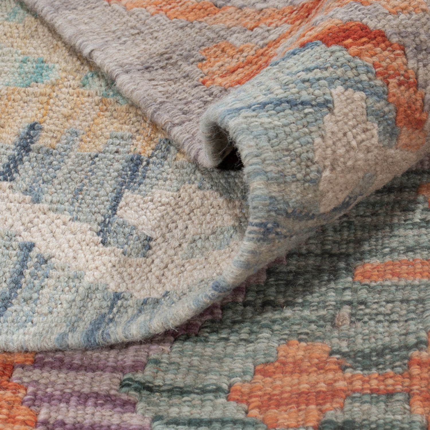 Kelimteppe - Splash - 249 x 180 cm - flerfarget