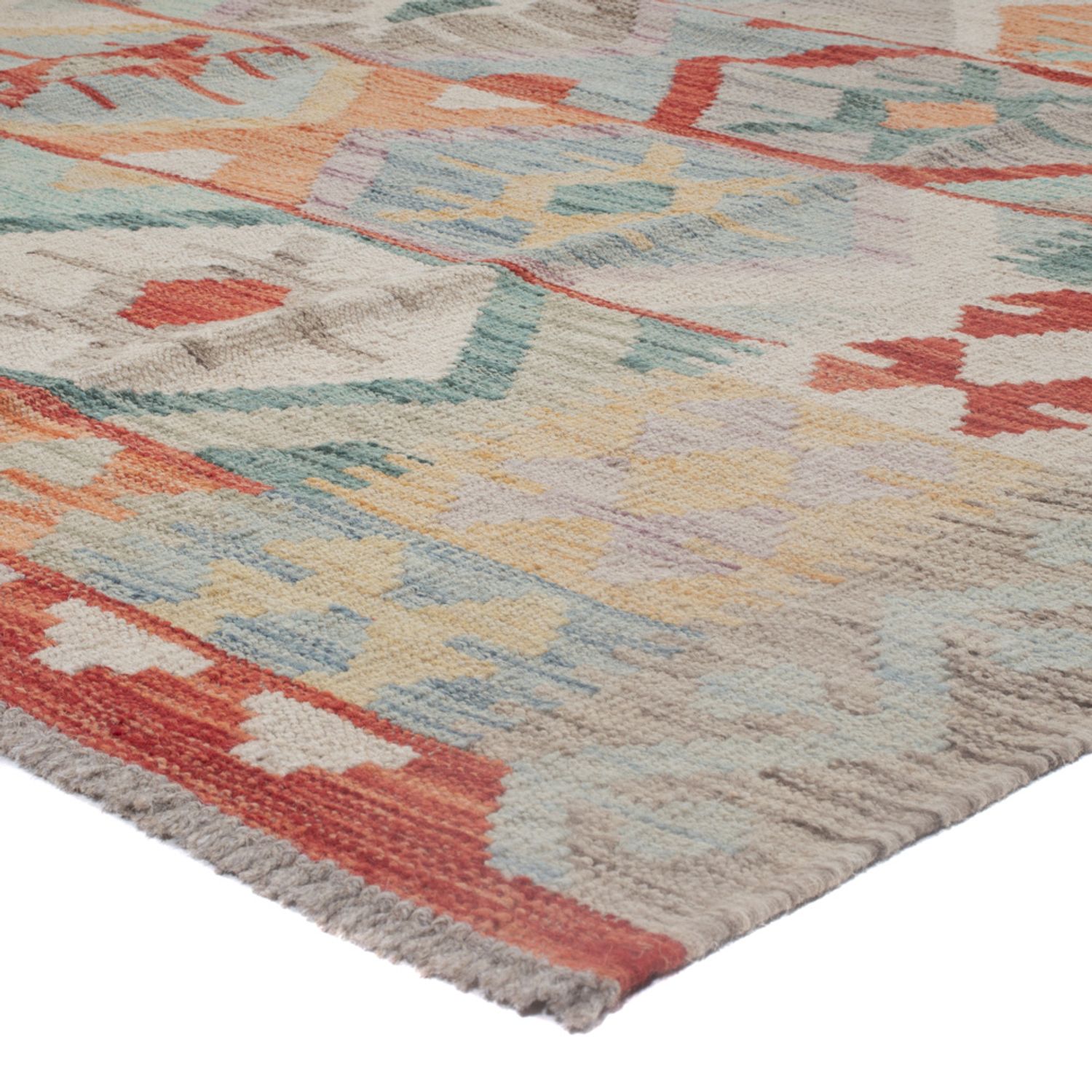 Kelim Rug - Splash - 248 x 181 cm - multicolored