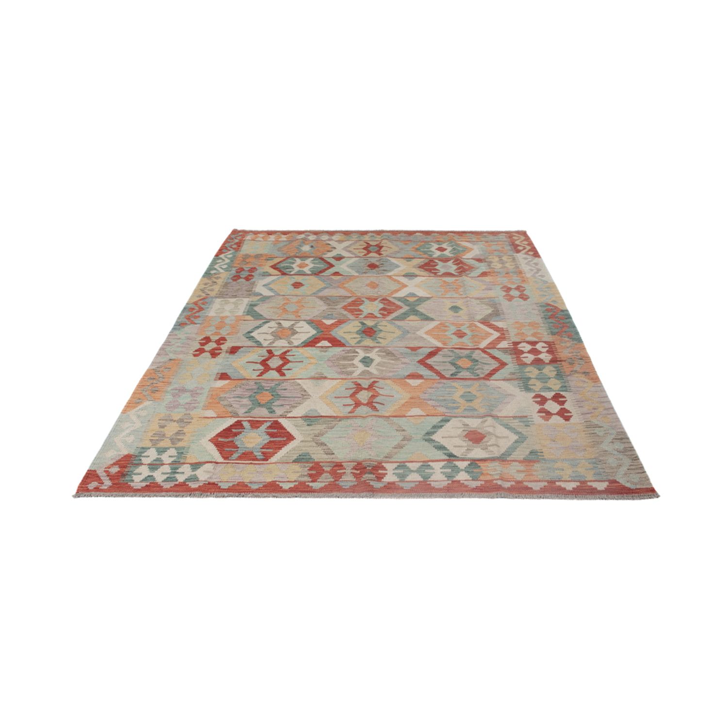 Kelim Rug - Splash - 248 x 181 cm - multicolored