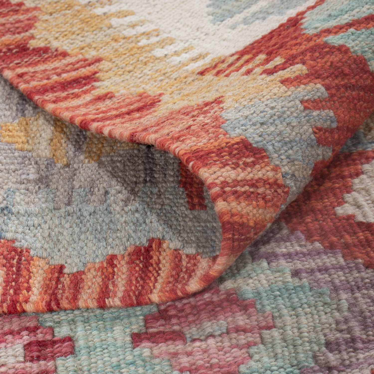 Kelim Rug - Splash - 230 x 176 cm - multicolored