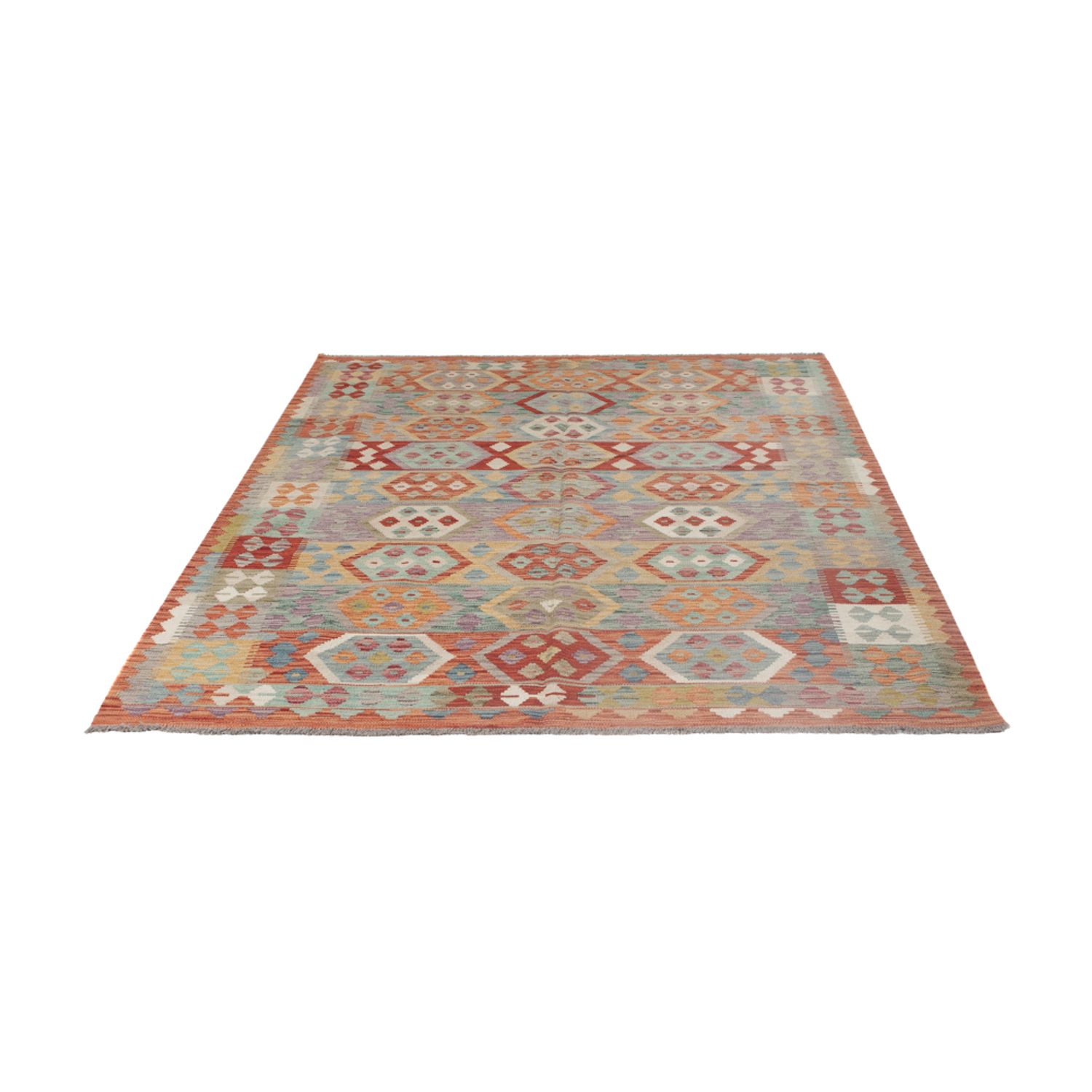 Kelim Rug - Splash - 230 x 176 cm - multicolored