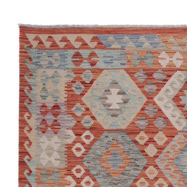 Kelim Rug - Splash - 251 x 180 cm - multicolored