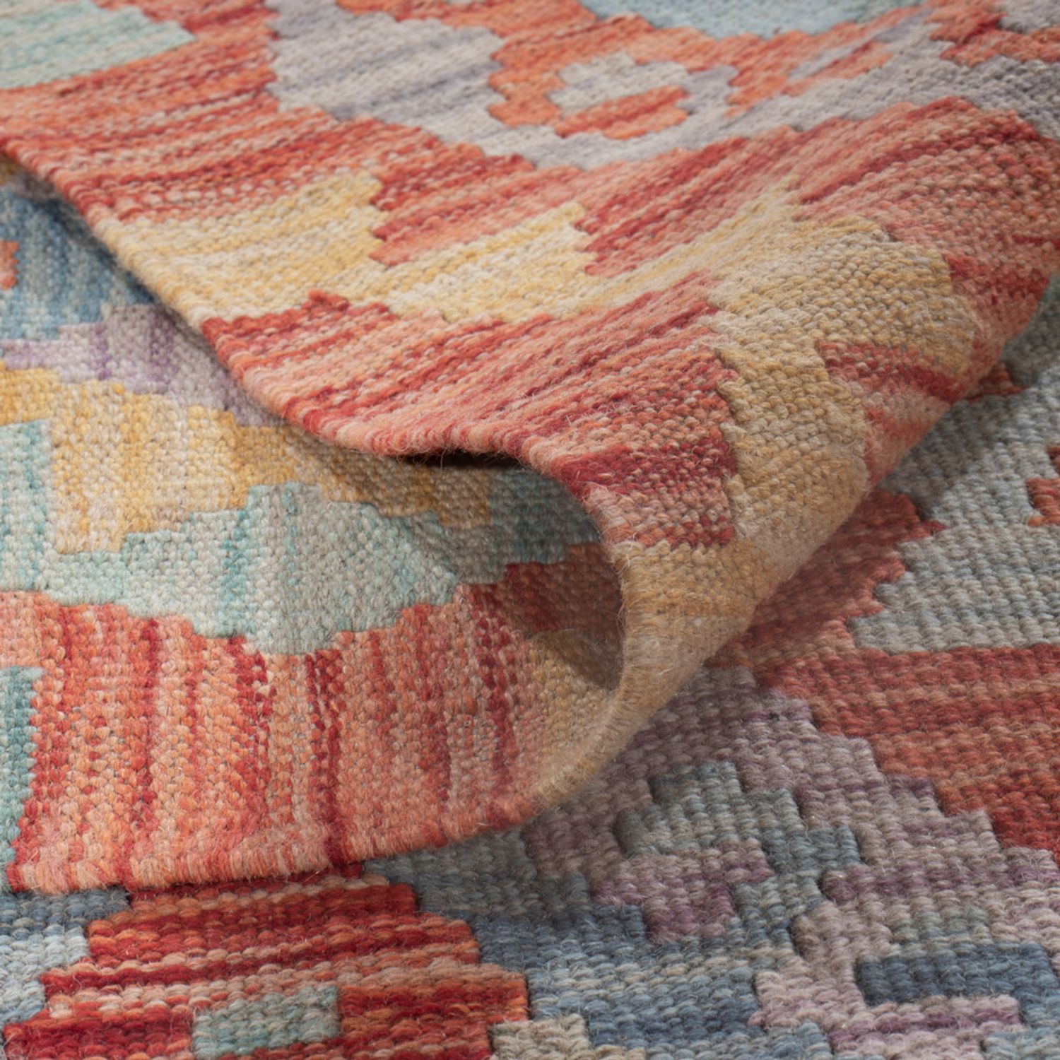 Kelim Rug - Splash - 245 x 174 cm - multicolored