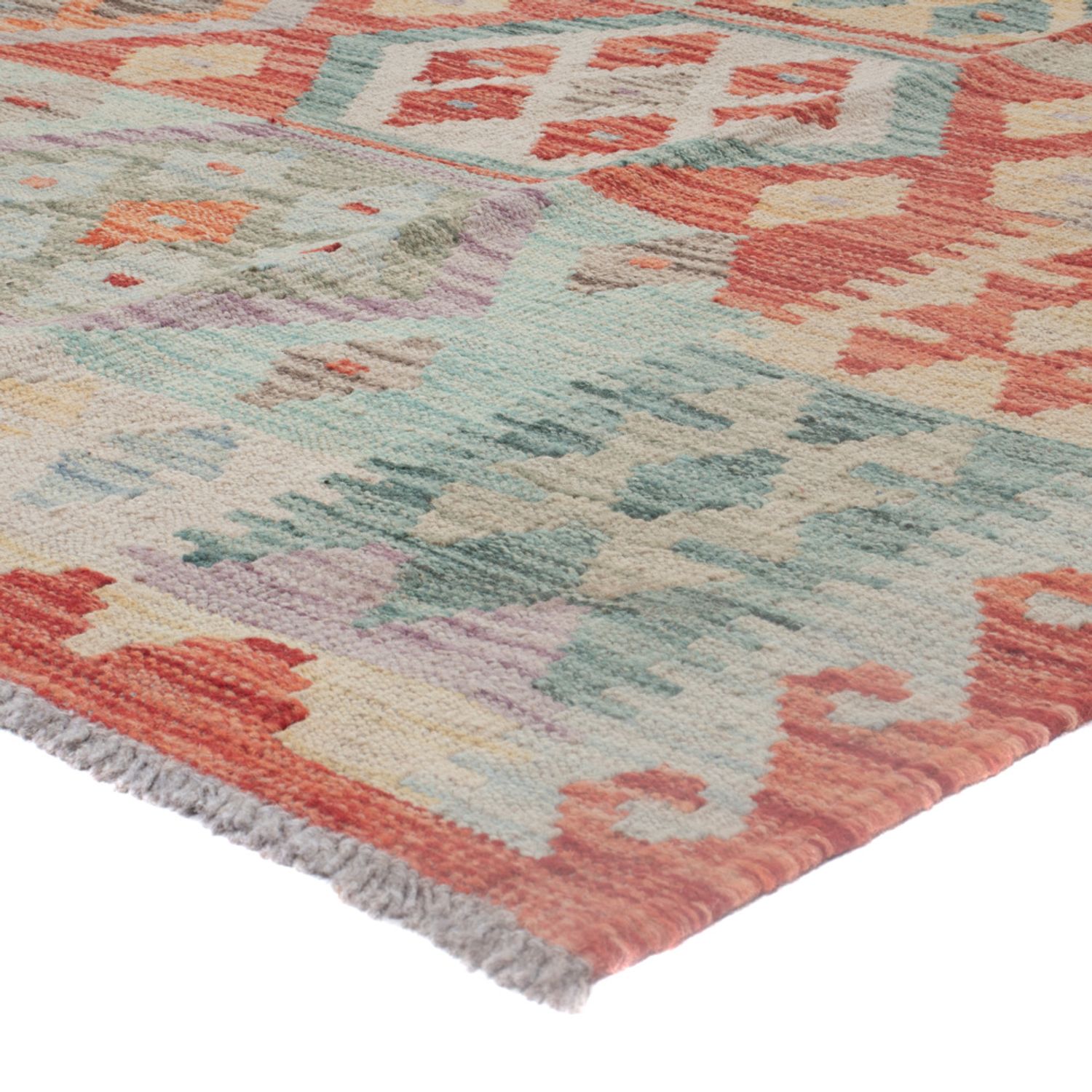 Kelim Rug - Splash - 249 x 176 cm - multicolored