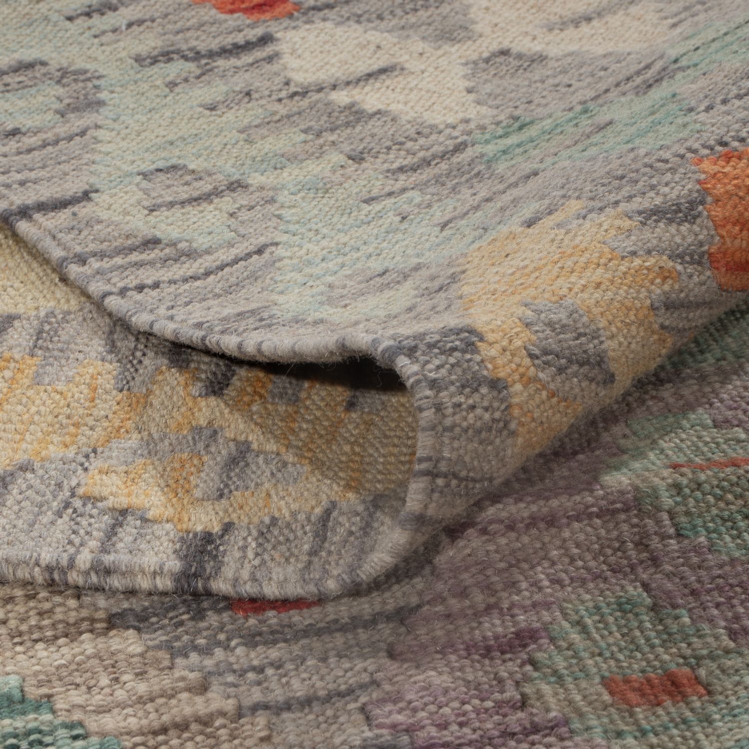 Kelim Rug - Splash - 242 x 177 cm - multicolored