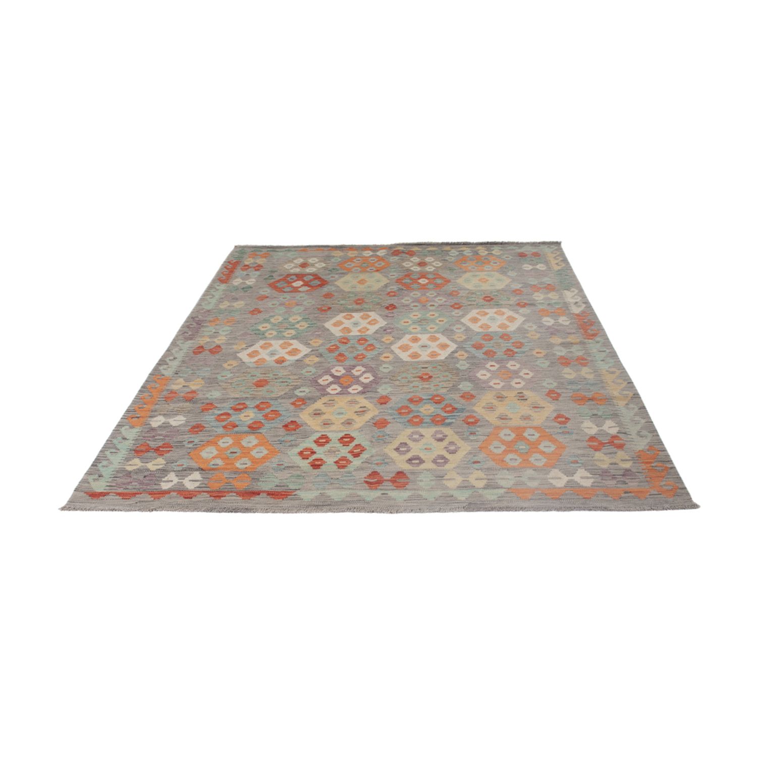 Kelim Rug - Splash - 242 x 177 cm - multicolored
