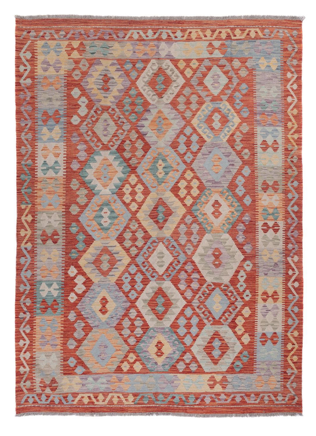 Kelim Rug - Splash - 239 x 177 cm - multicolored