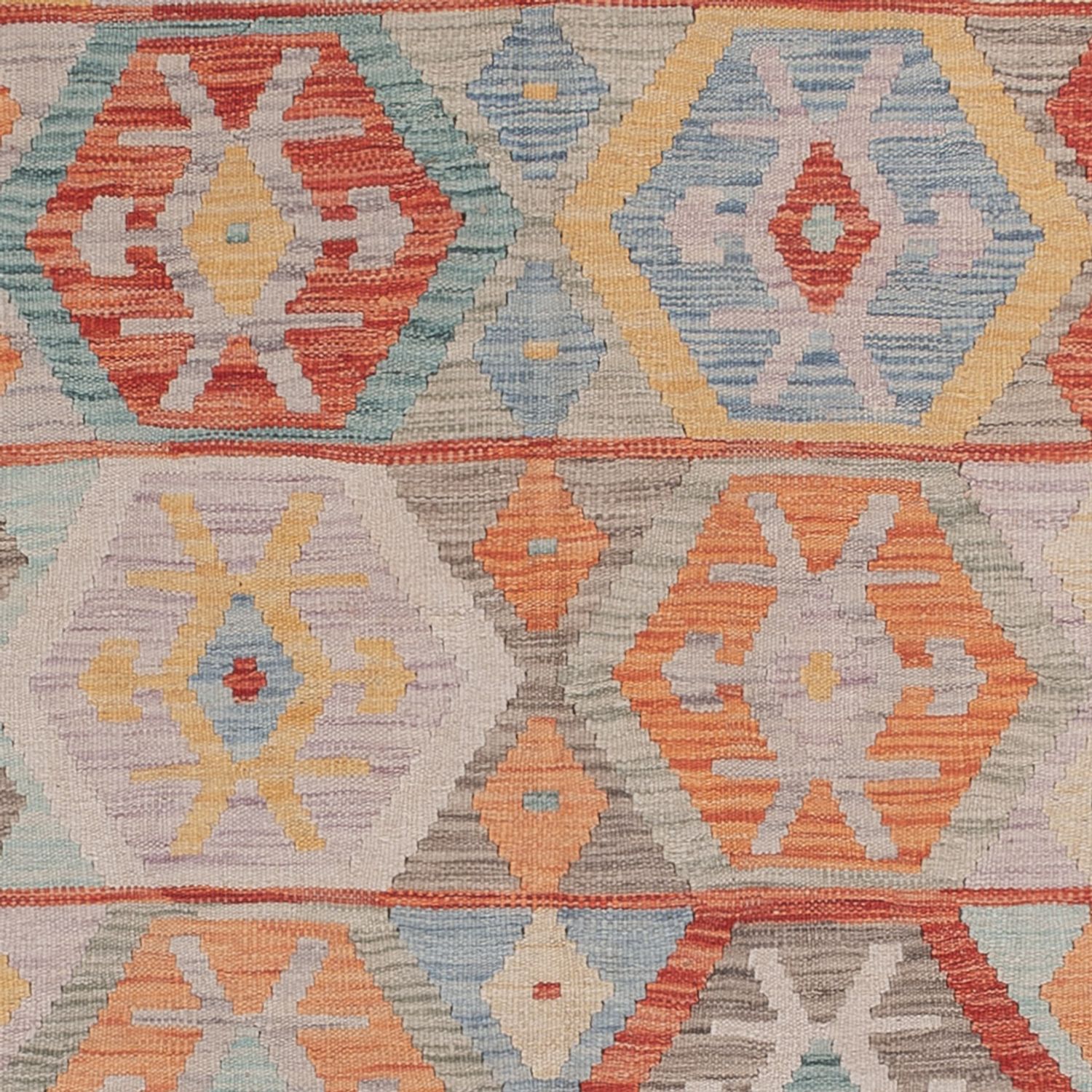 Kelimteppe - Splash - 250 x 168 cm - flerfarget