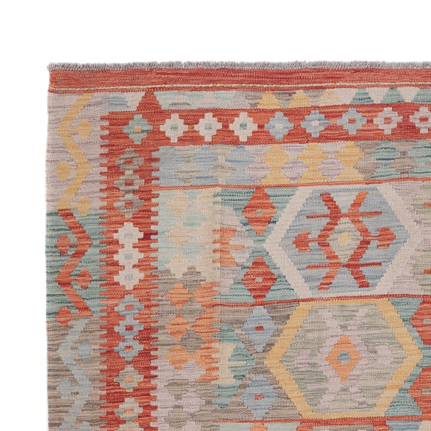 Kelimteppe - Splash - 250 x 168 cm - flerfarget