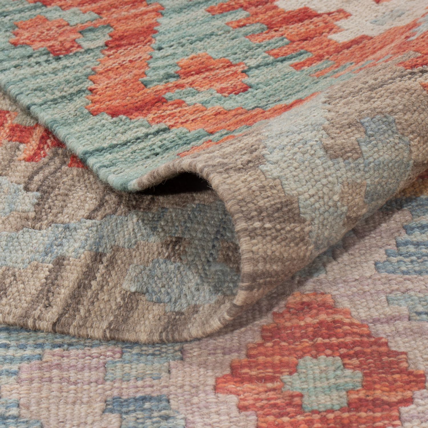 Kelimteppe - Splash - 250 x 168 cm - flerfarget