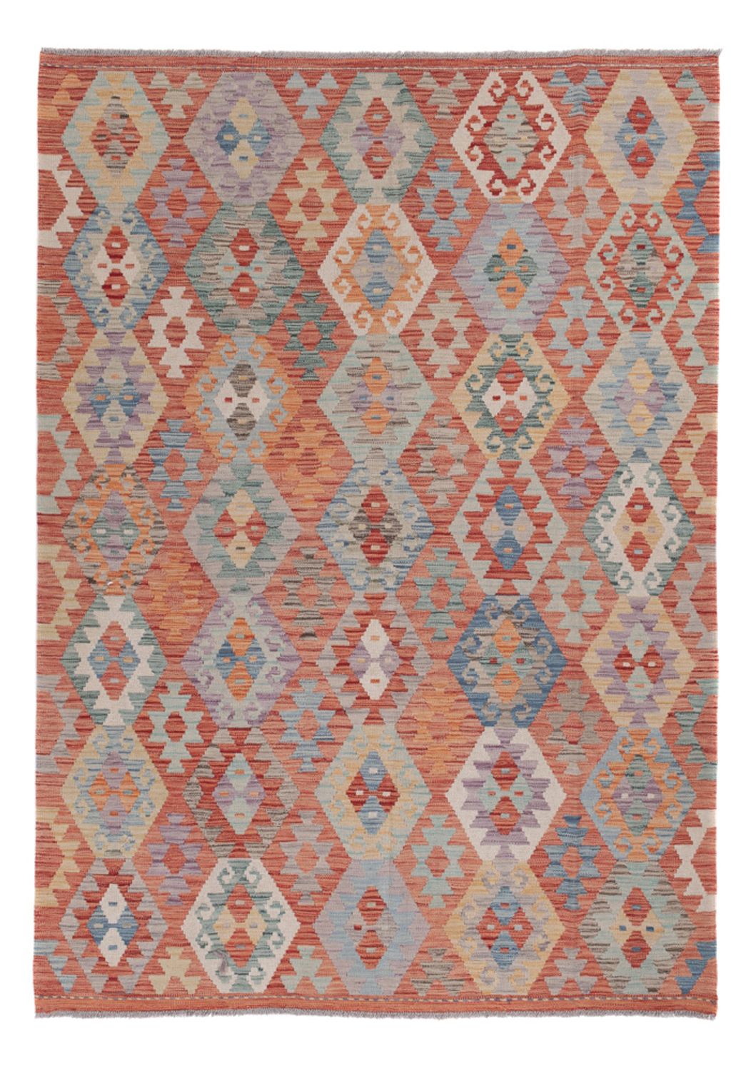 Kelim Rug - Splash - 242 x 174 cm - multicolored