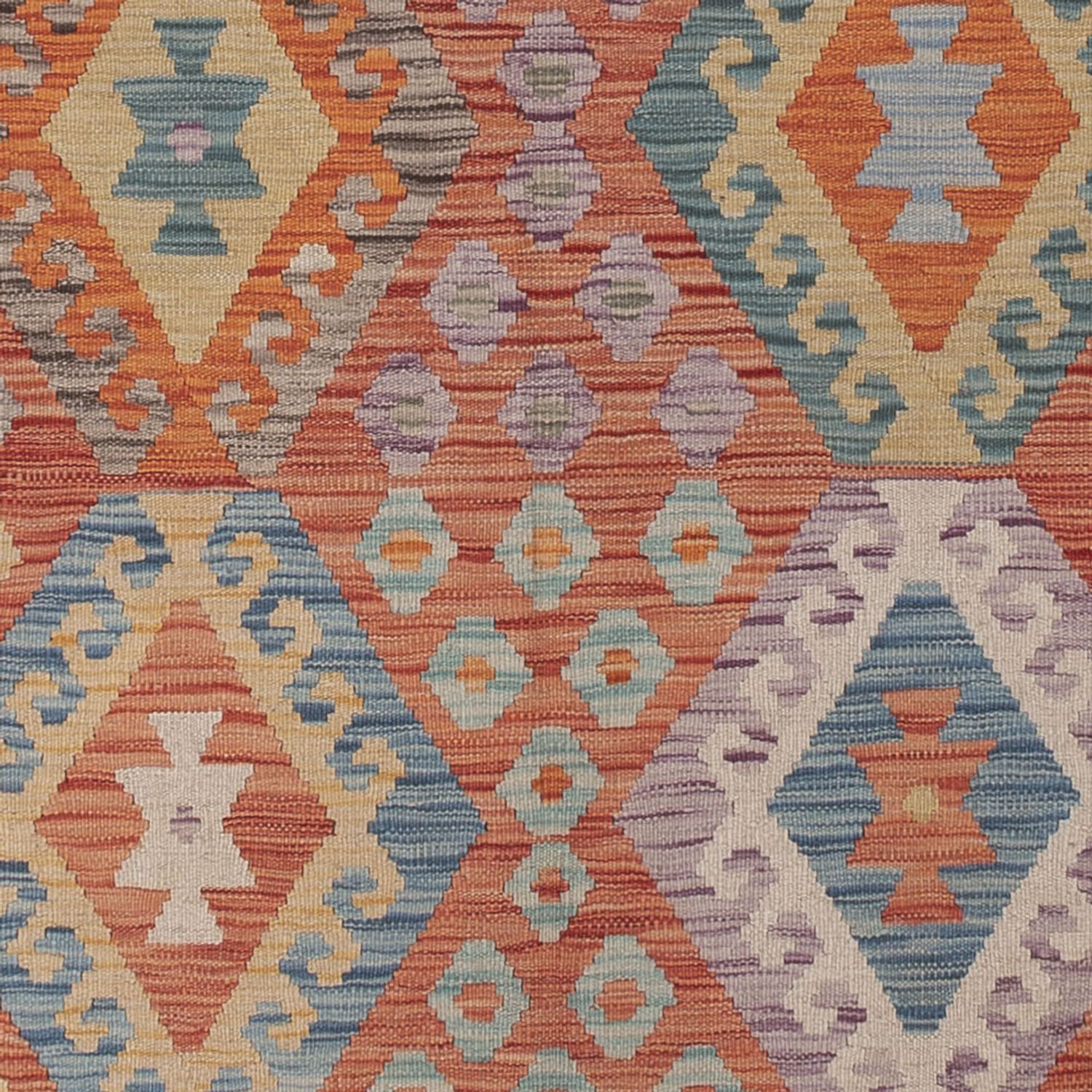 Kelimteppe - Splash - 248 x 180 cm - flerfarget