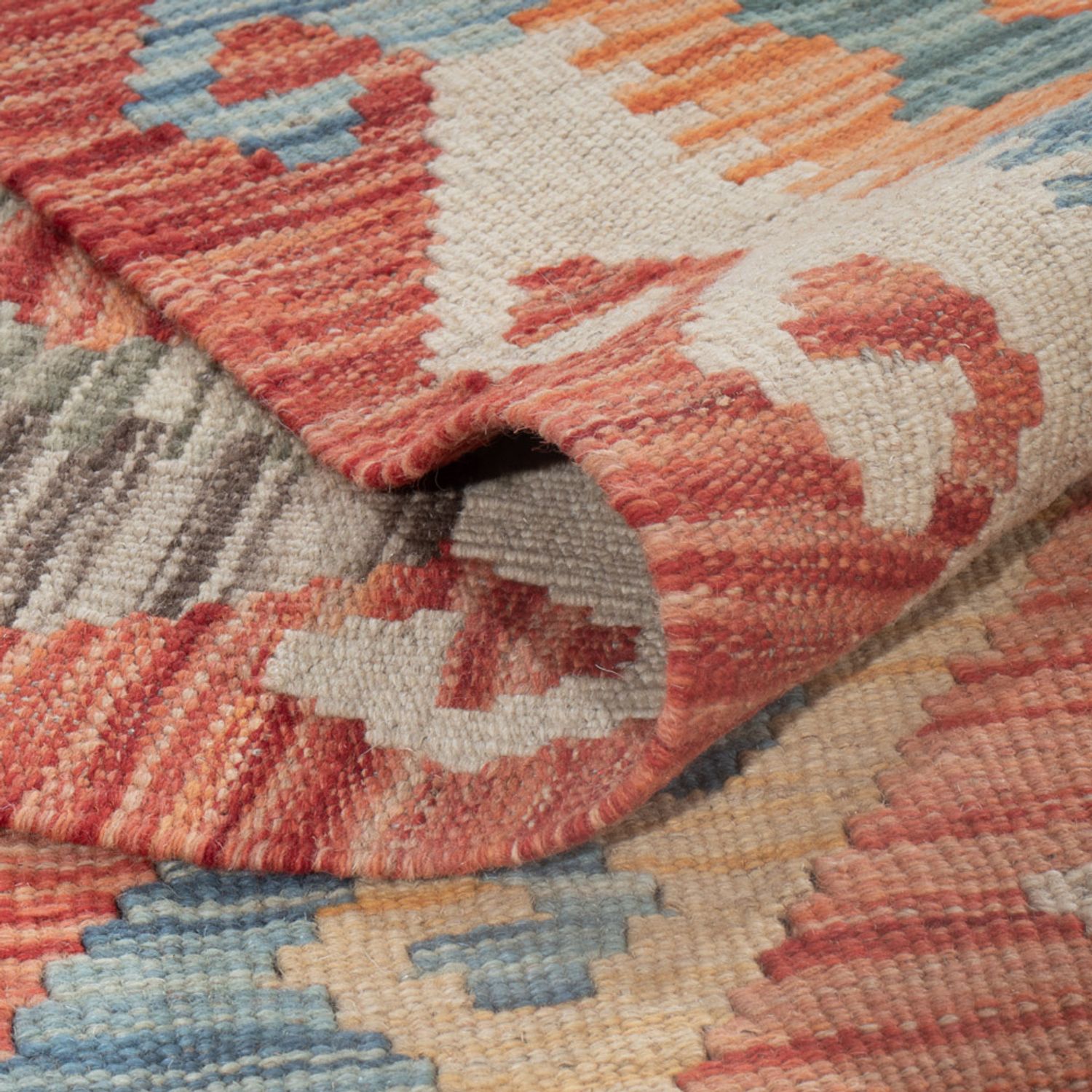 Kelimteppe - Splash - 248 x 180 cm - flerfarget