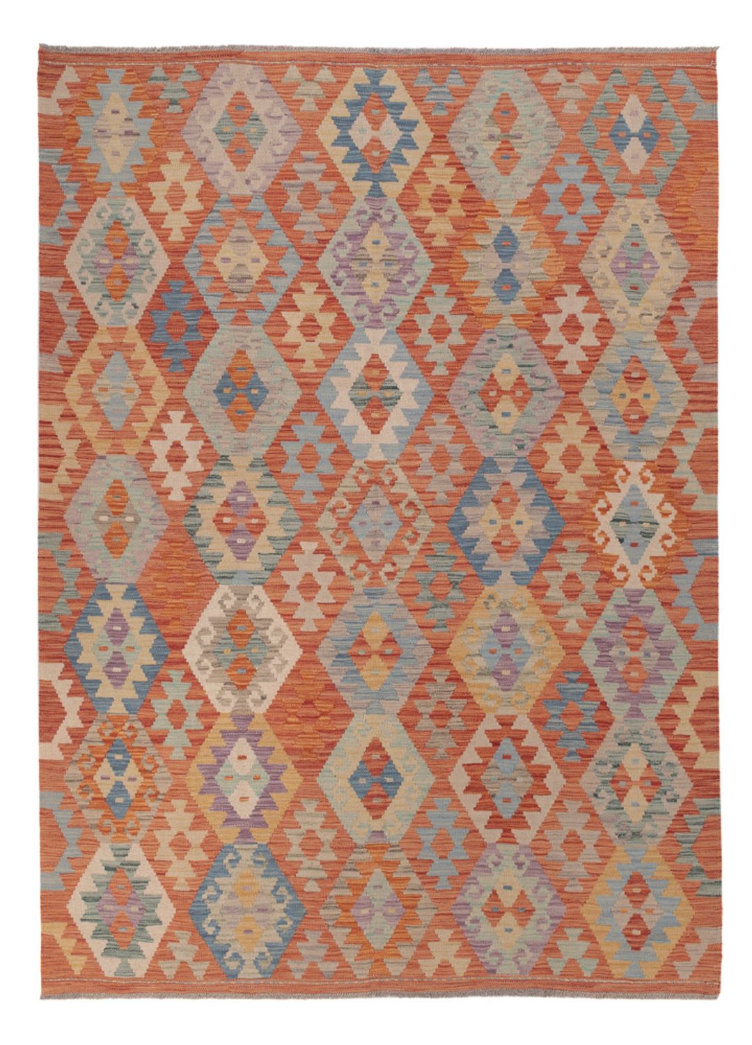 Kelim Rug - Splash - 243 x 178 cm - multicolored