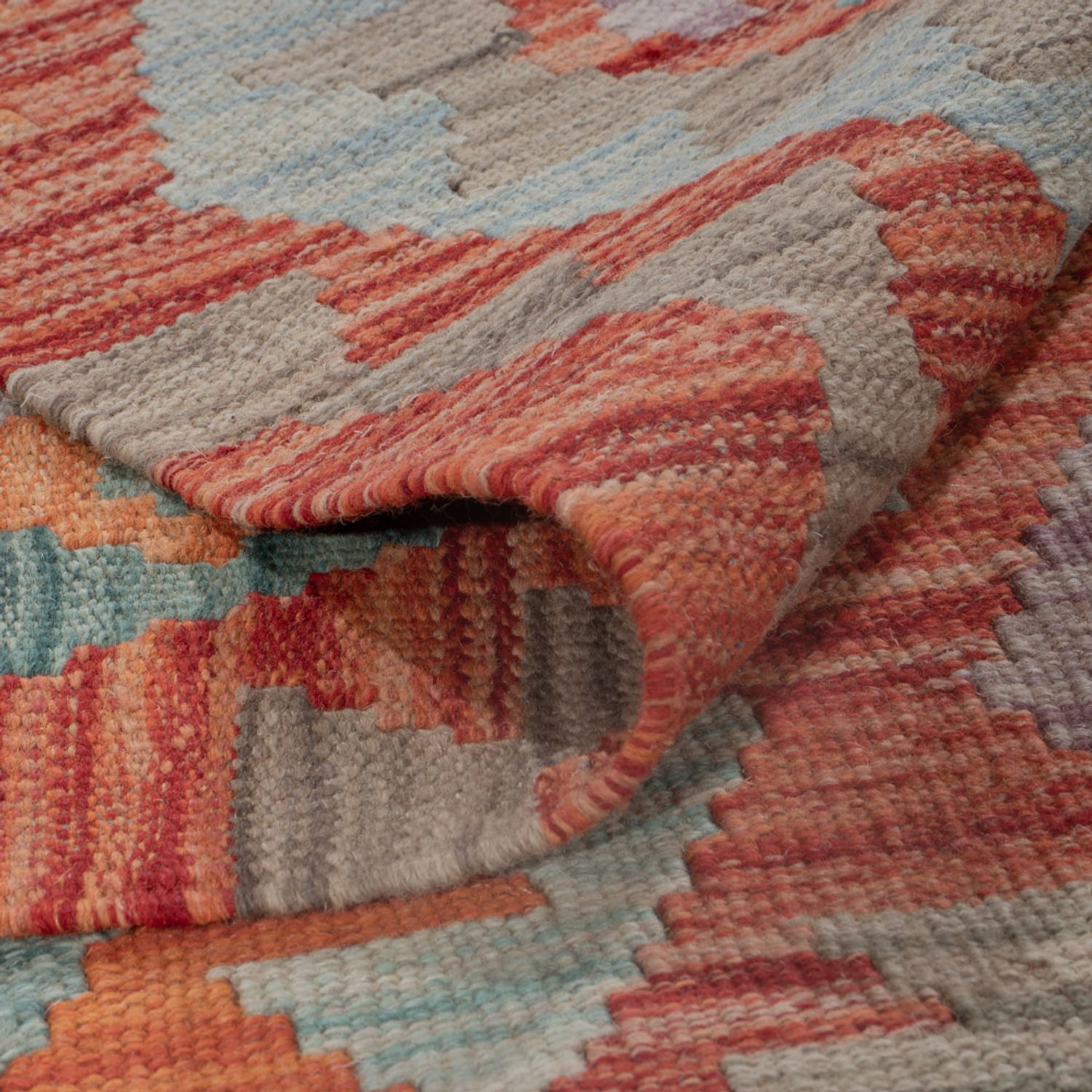 Kelimteppe - Splash - 240 x 178 cm - flerfarget