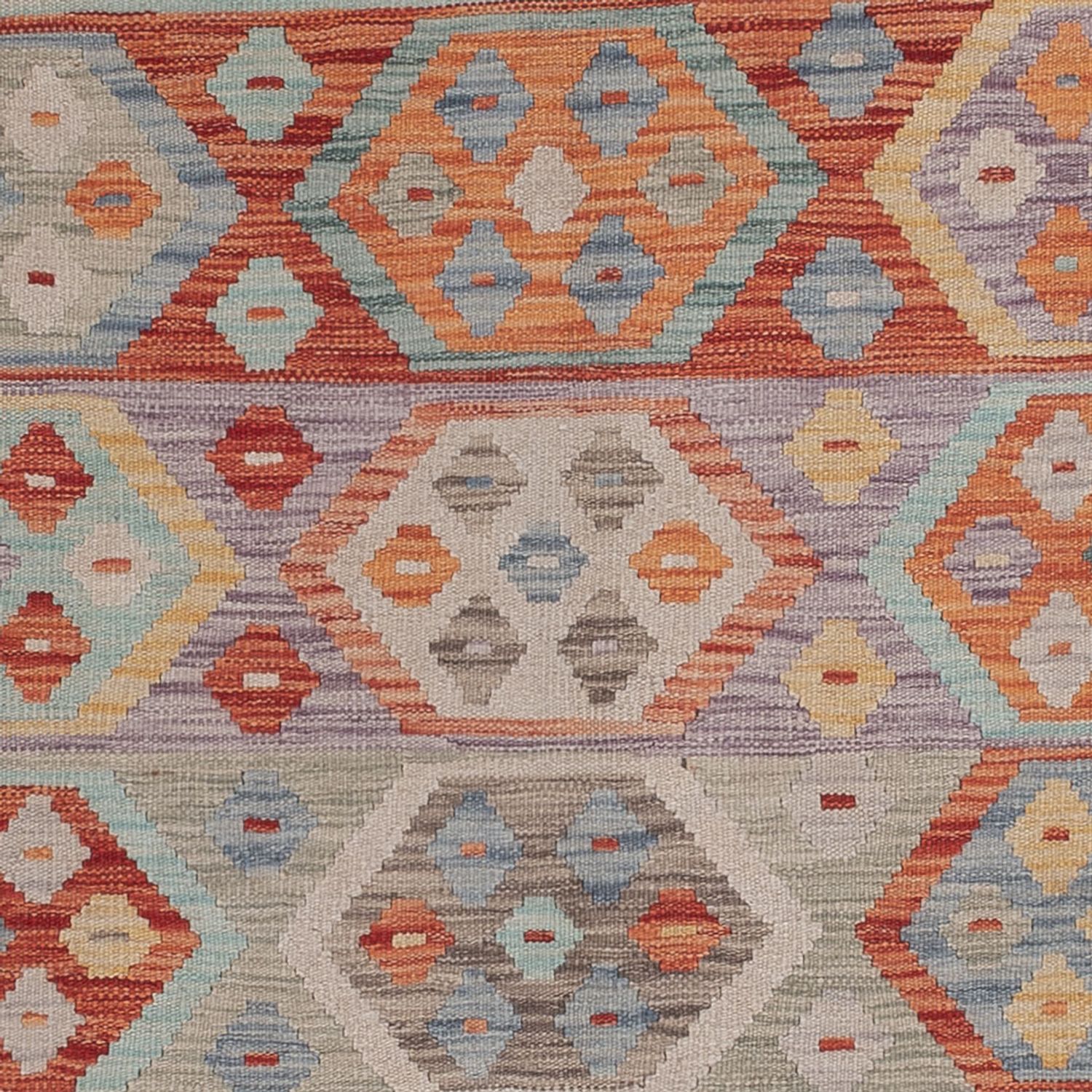 Kelimteppe - Splash - 242 x 178 cm - flerfarget